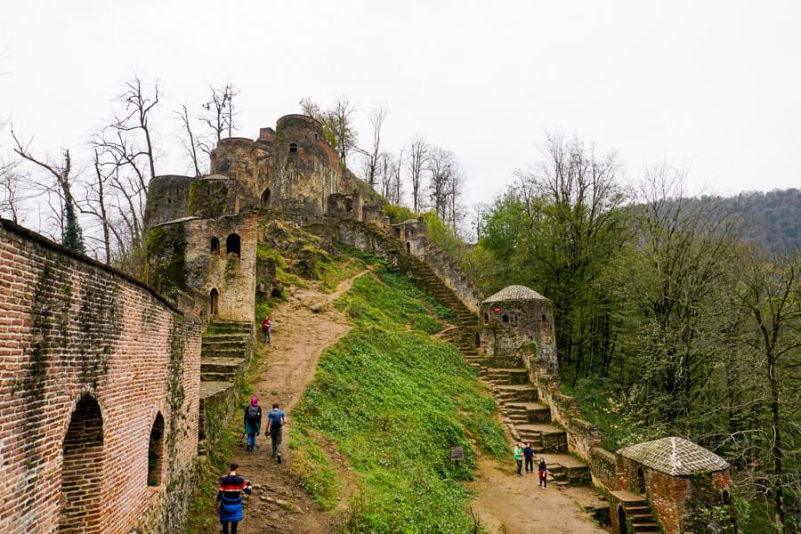 The striking, well-preserved walls of Qal'eh Rudkhan Castle in the Alborz mountains is another of our top Iran attractions.