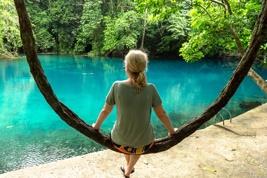 Visiting Vanuatu - Chilling at Riri Blue Hole