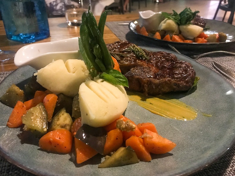 Vanuatu food - local steak is a must