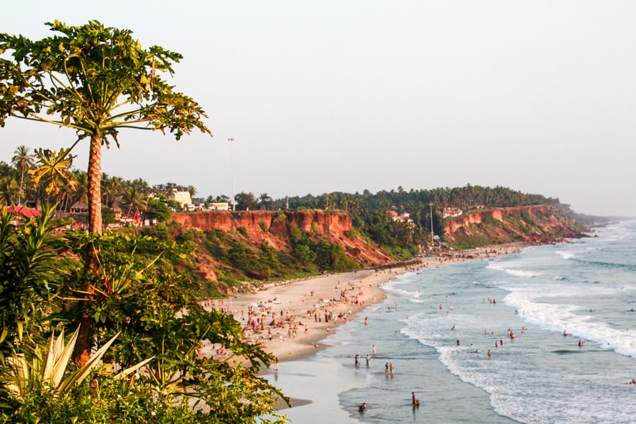 Adventure in Kerala - Varkala beach