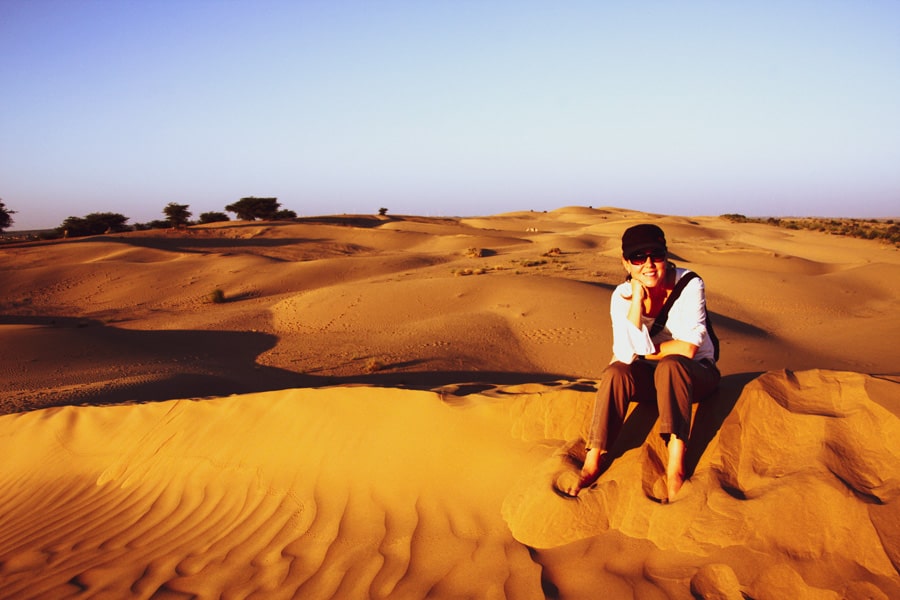 Rajasthan highlights – sunset over Sam Sand Dunes near Jaisalmer