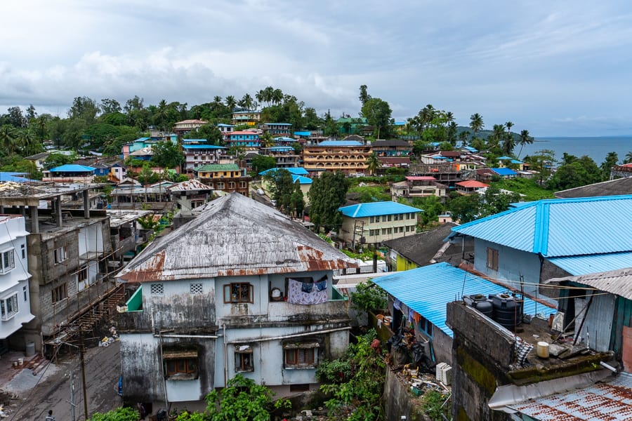 Port Blair town is the starting point on an Andaman Nicobar trip.