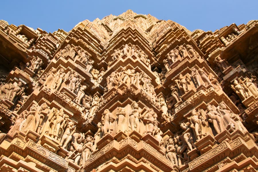 The temples of Khajuraho, one of the highlights of northen India