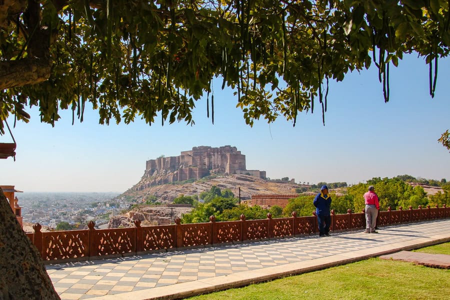 Sweeping views of Mehrangarh Fort and the blue houses of Jodhpur, a highlight of our itinerary for India’s northwest.