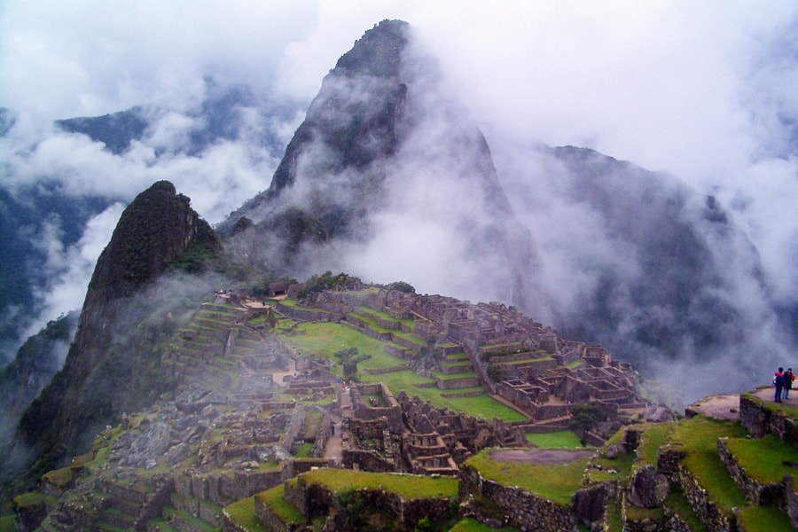 Epic adventures: Mist-shrouded Macchu Picchu. 