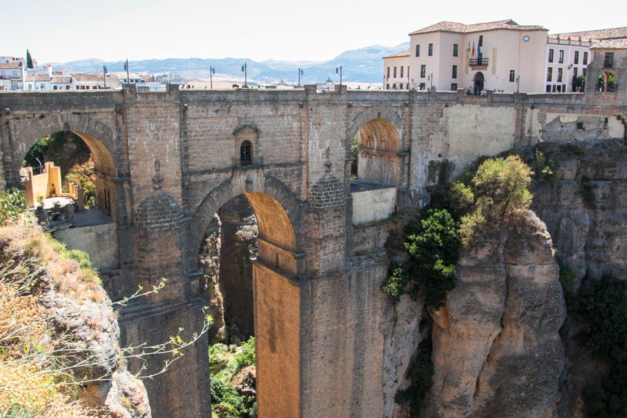 Road Trip Spain: Puente Nuevo crosses El Tajo gorge in Ronda.