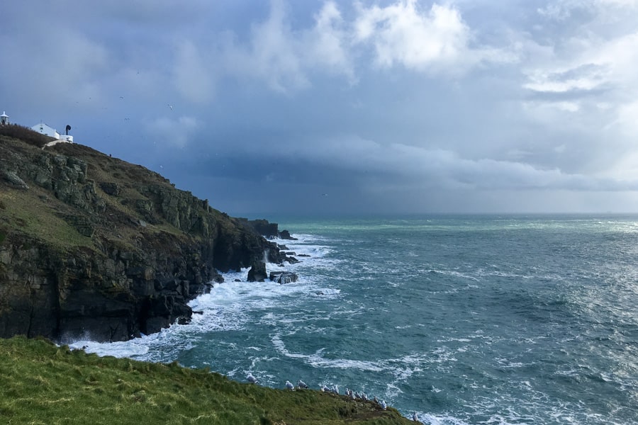 Dark skies brood over striking Lizard peninsula, highlight of a Cornwall itinerary.