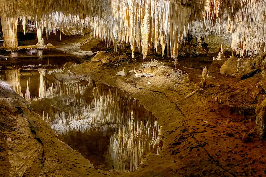 Lake Cave, one of the many fascinating caves near Margaret River.