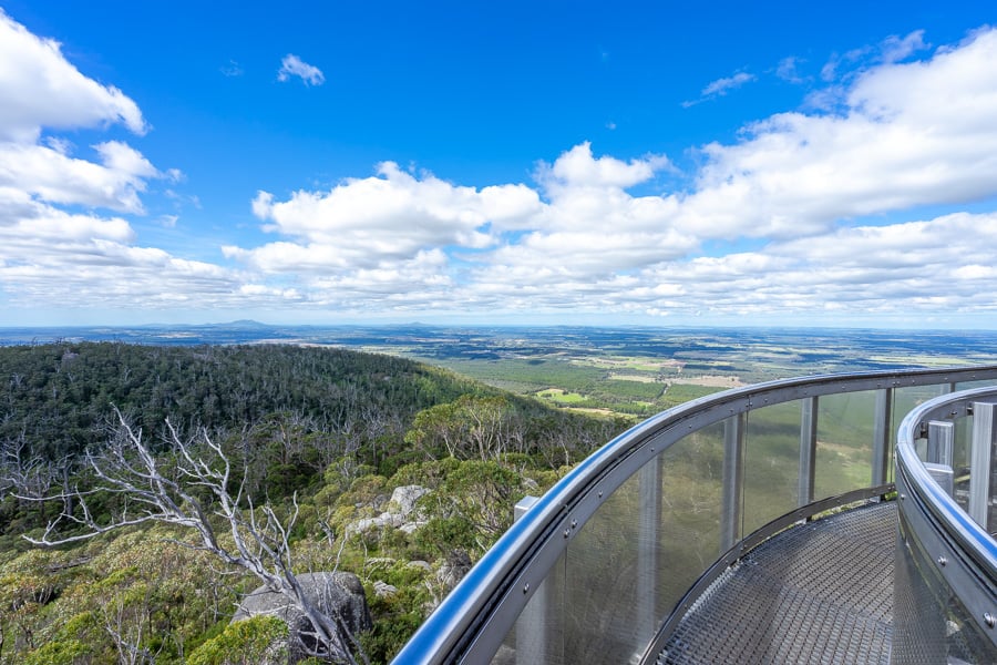 Porongurup Granite Skywalk is one of the best things to do in south west WA if you are driving between Albany and Perth.