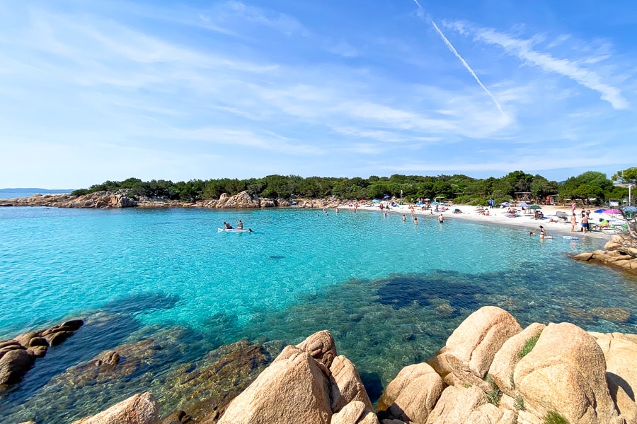 Perfect beaches and crystal clear water make Costa Smeralda one of the best places to visit in Sardinia for beach lovers.
