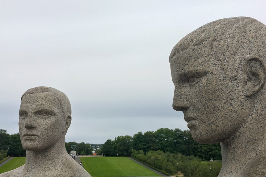 Sculptures at Vigeland Park, among the best of Oslo’s green spaces.
