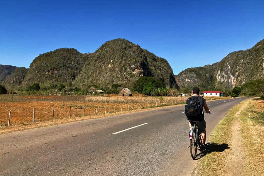 Exploring Viñales by bike is one of the best things to do in Cuba.