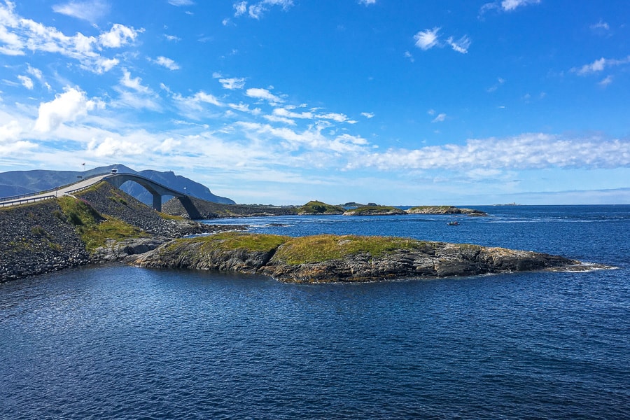 Storseisundet Bridge on the Atlantic Ocean Road - driving in Norway doesn’t get better than this.