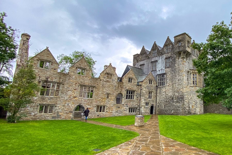 Donegal’s well preserved, imposing castle on a wet day in May.