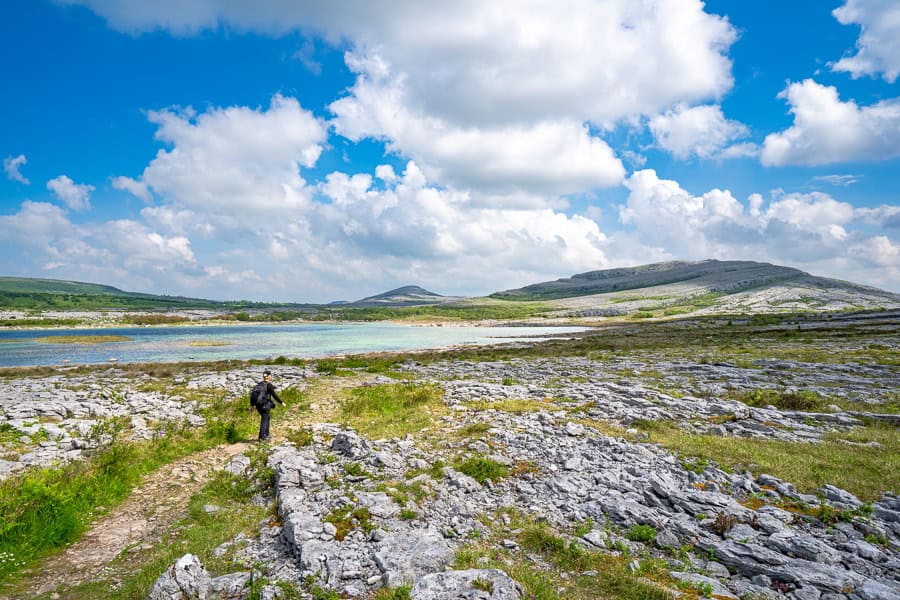 Seeing the glacio-karst terraces of the Burren overlooking Lough Gaelan was a highlight of our Wild Atlantic Way itinerary.