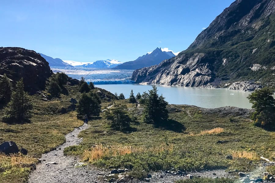Grey Glacier marks the western tip of the W trail in Torres del Paine National Park.