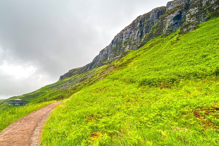 The well-maintained trail at Knockan Crag has impressive views, and informative interpretive panels.