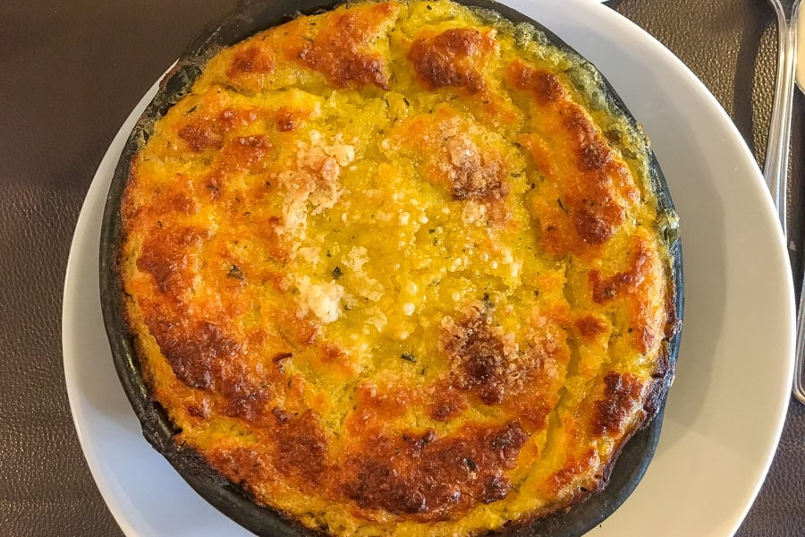 A fresh bowl of Pastel de Choclo at Galindo in Providencia, the perfect fuel for Santiago sightseeing.