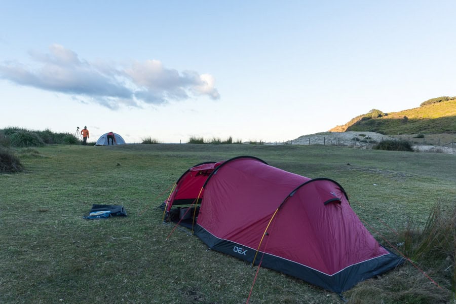 A campsite on the Royal National Park Coast Track – more options should be available when the Great Southern Walk opens.