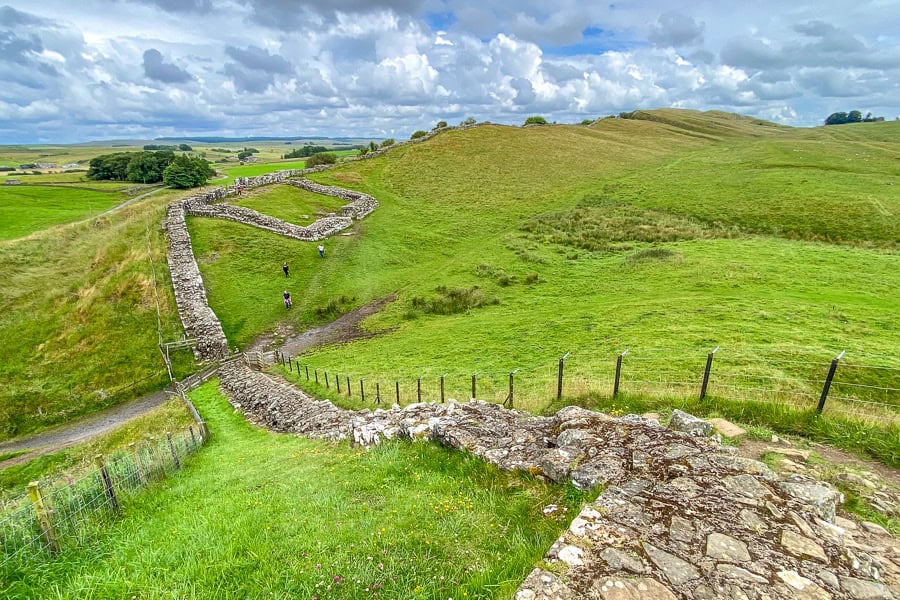 Views along Hadrian’s Wall from near Cawfields and Milecastle 42 on the final day of our Northumberland road trip.